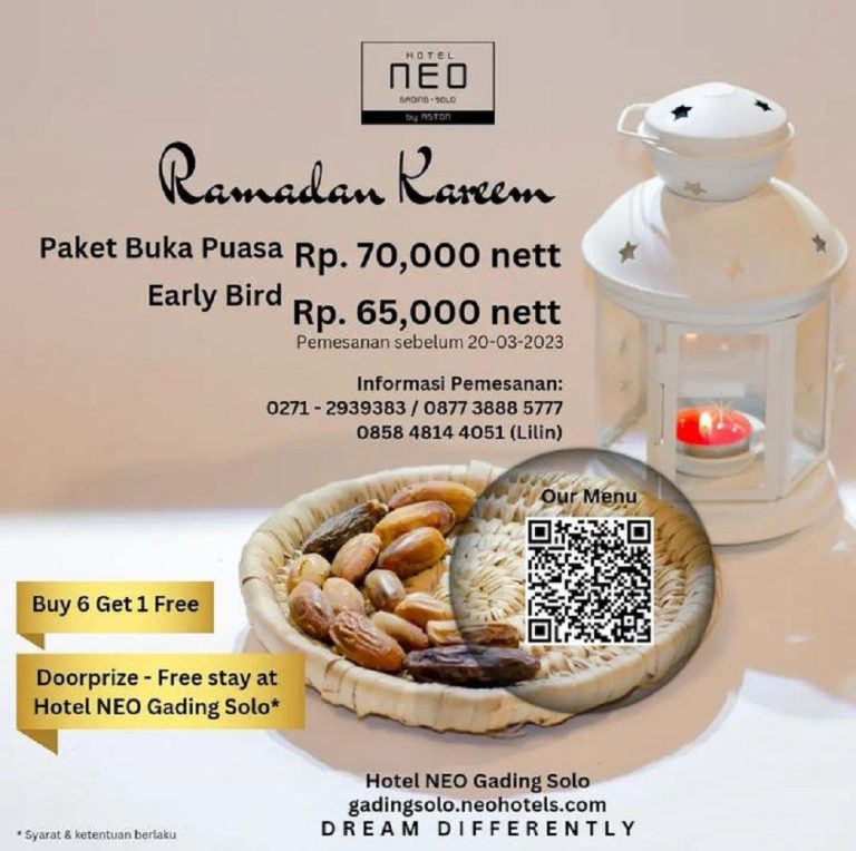 Daftar Paket Bukber All You Can Eat Di Hotel Se Solo Selama Ramadhan