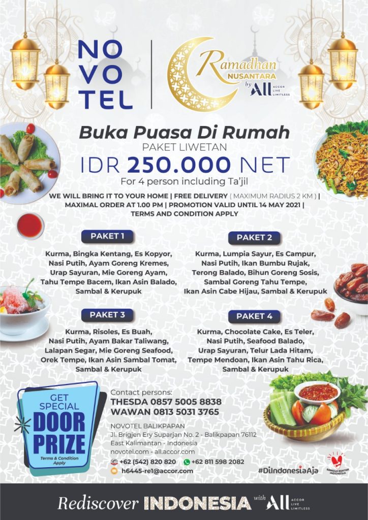 Buka Puasa dengan Paket Liwetan ala Novotel Balikpapan