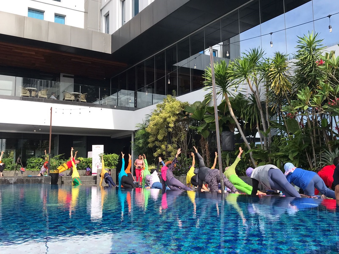 Wellness Reatreats Soulscape Yoga di Area Pool Side