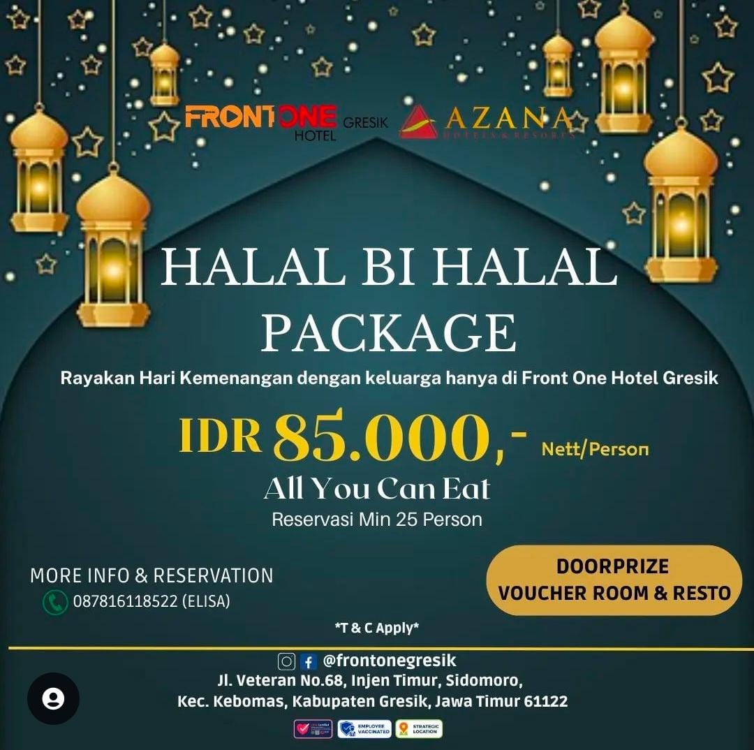 Halal Bihalal Package - Front One Hotel Gresik