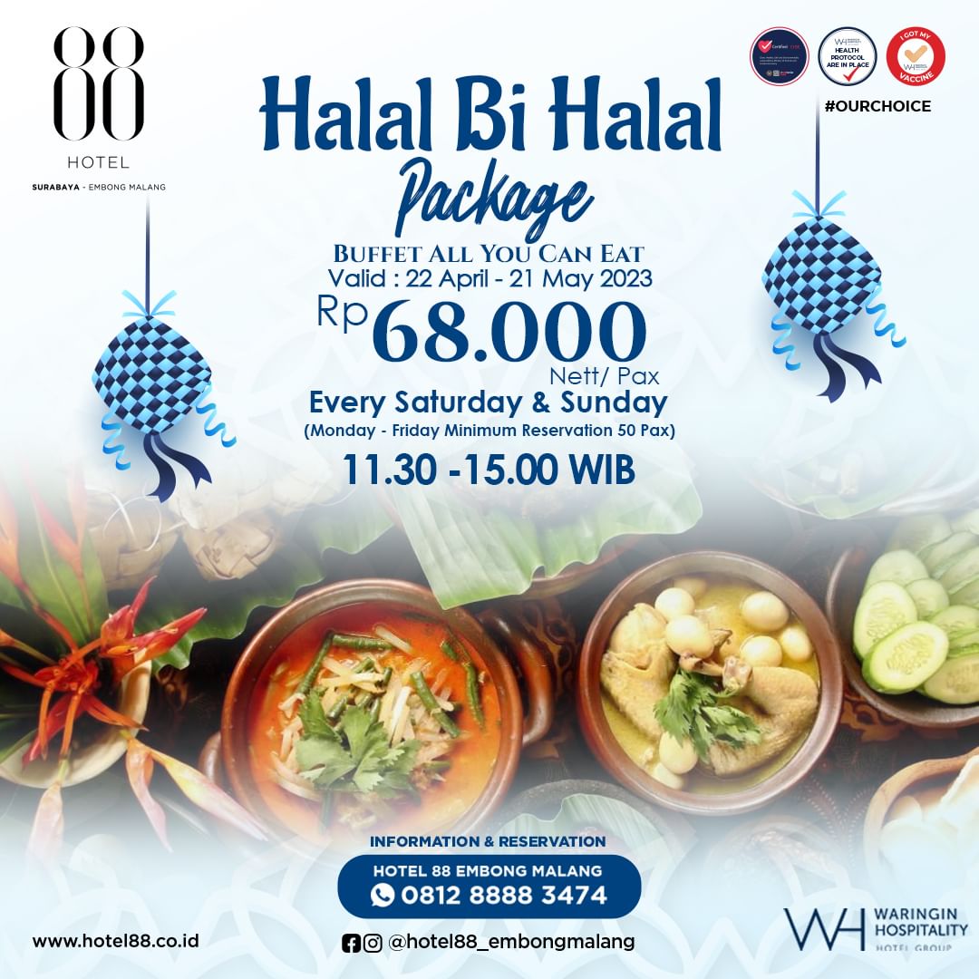 Halal Bihalal Package - Hotel 88 Embong Malang