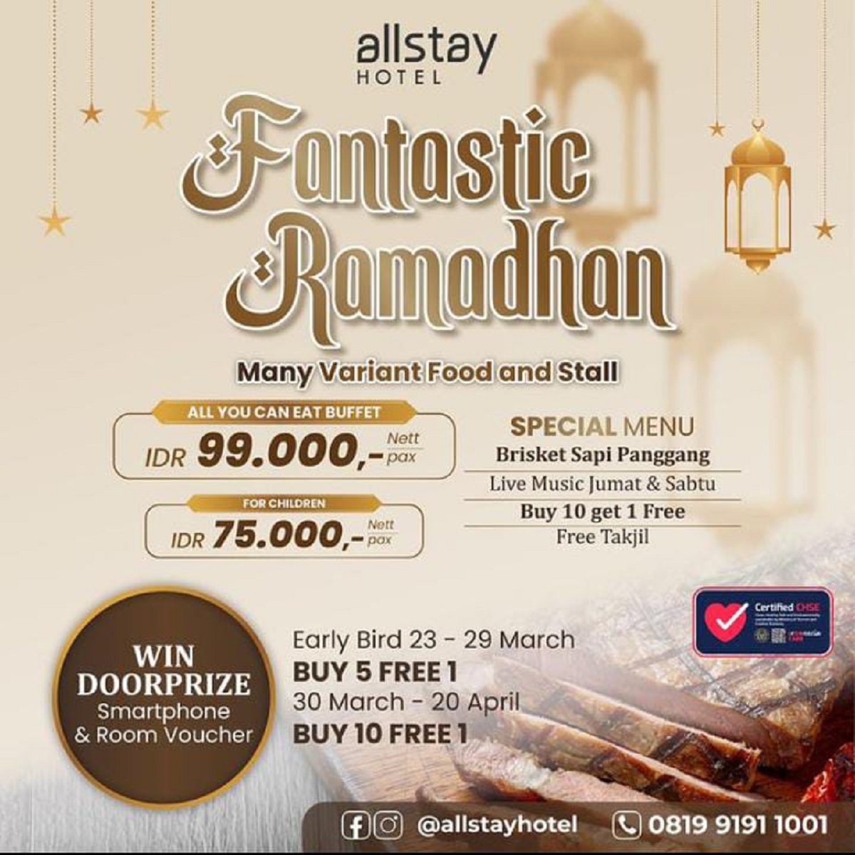 Promo All You Can Eat Iftar Dinner Fantastic Ramadhan Allstay Hotel Semarang