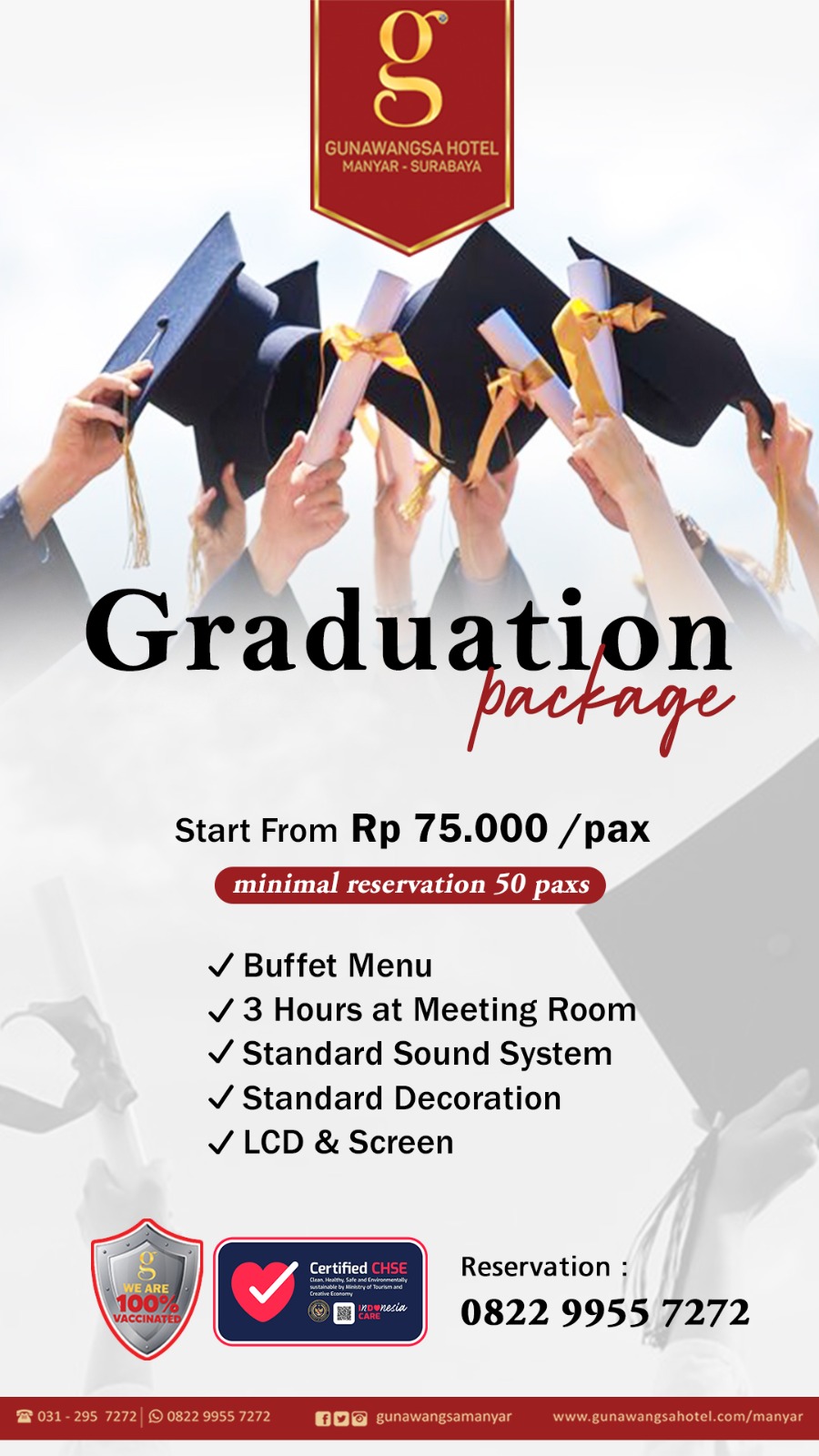 Graduation Package - Gunawangsa Hotel Manyar Surabaya