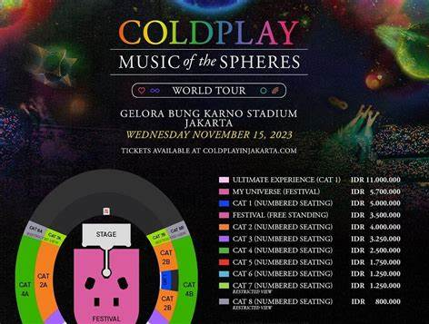 Siapkan Tiket Konser Coldplay