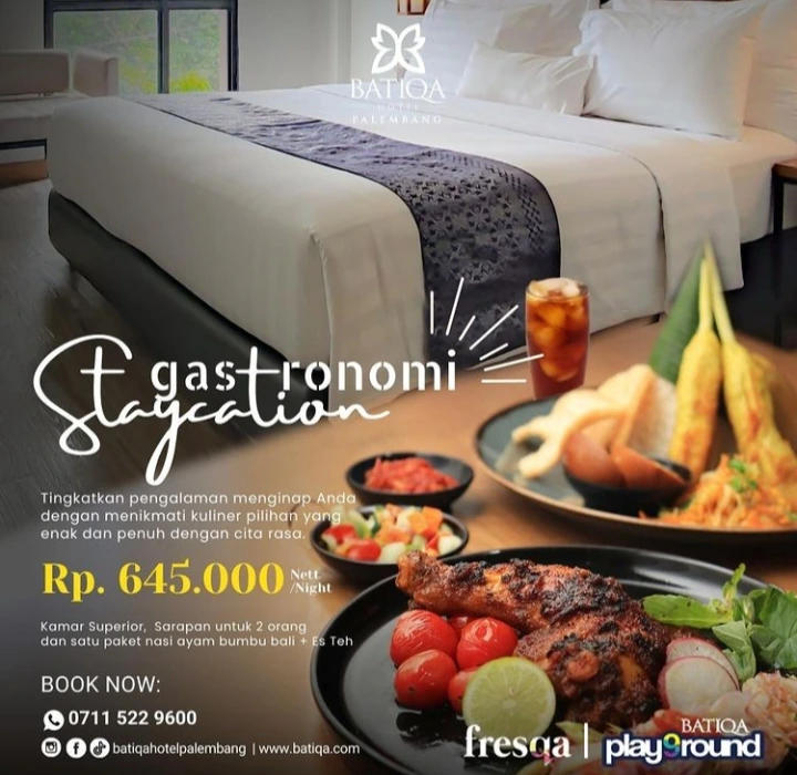 BATIQA Hotel Palembang Tawarkan Paket Gastronomi Staycation