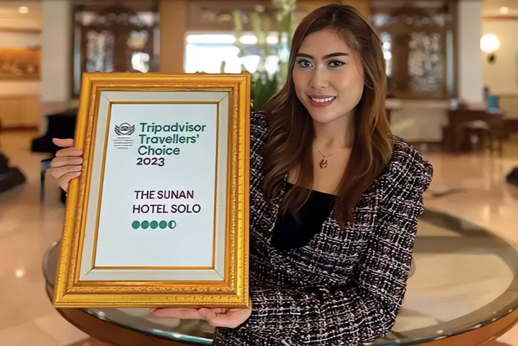 The Sunan Hotel Solo kembali meraih penghargaan prestisius “Travelers’ Choice Award 2023″