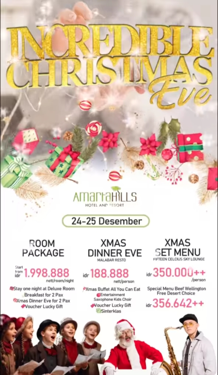 Incredible Christmas Eve Amartahills Hotel Malang
