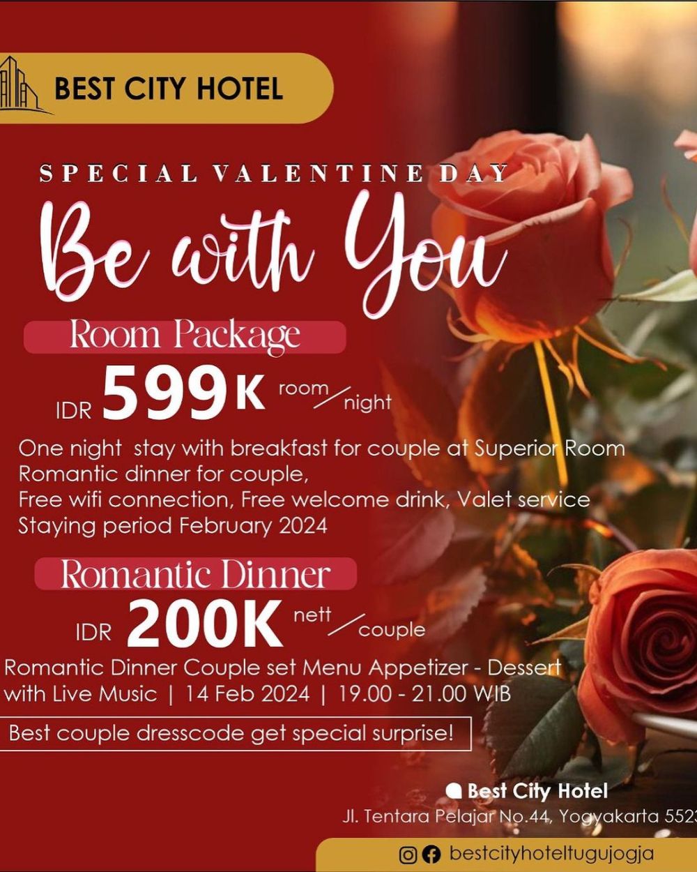 Promo Valentine Best City Hotel Yogyakarta