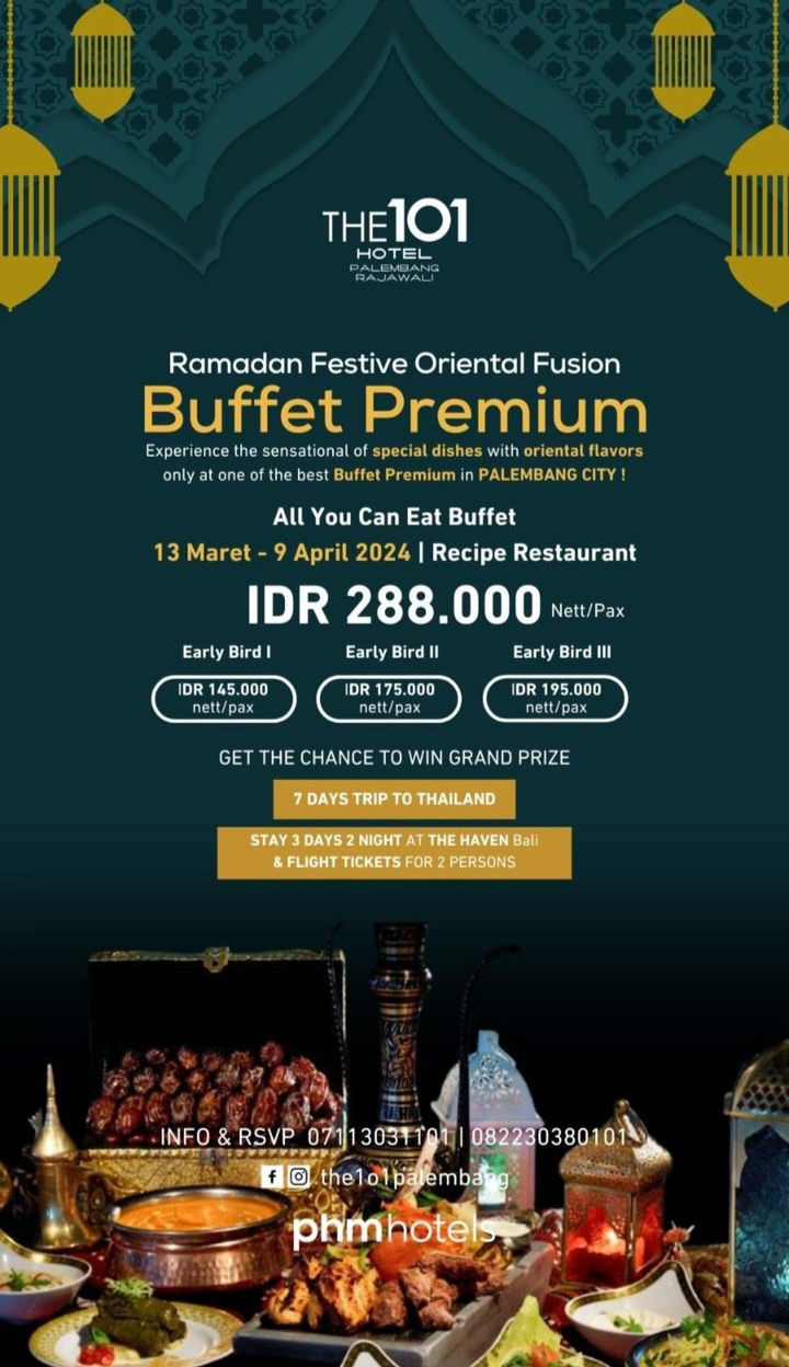 Iftar Buffet The 1O1 Hotel Palembang