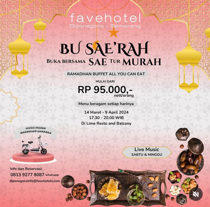 Iftar buffet Favehotel Diponegoro Semarang