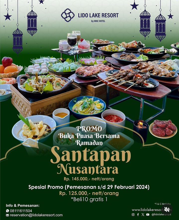 Iftar buffet Lido Lake Resort Bogor