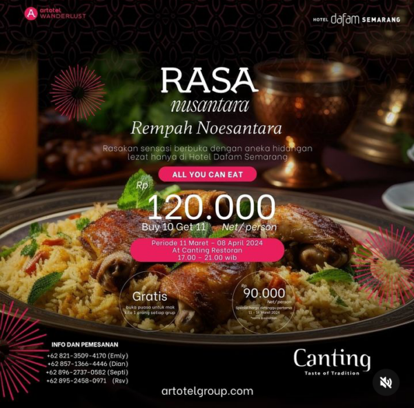 40 Tempat Bukber All You Can Eat di Hotel Semarang yang Nyaman dan ...