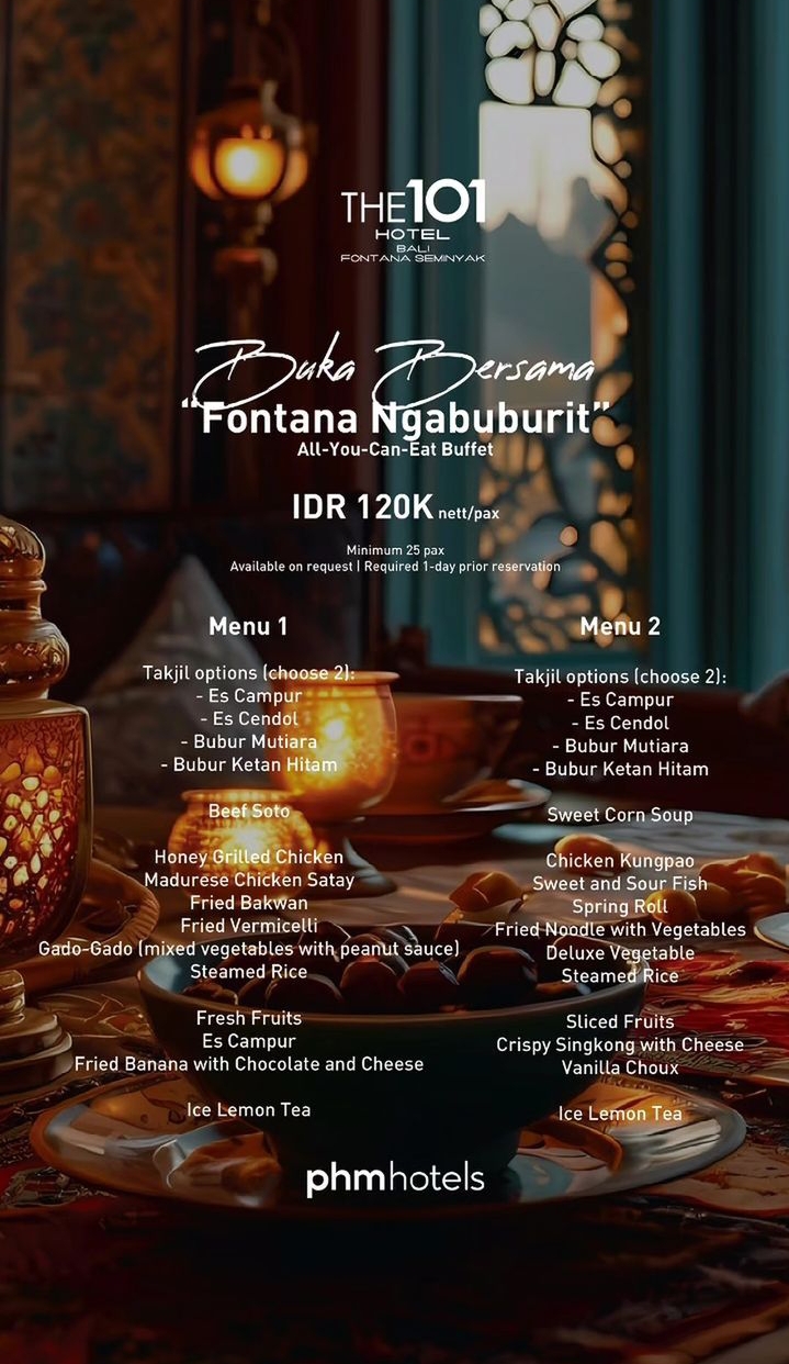 Ramadan Iftar The 1O1 Bali Fontana Seminyak
