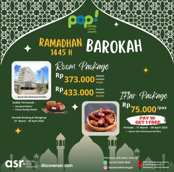 Ramadhan Iftar Pop Hotel Kemang