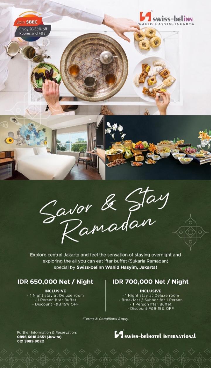 Savor & Stay Ramadhan at Swiss-Belinn Wahid Hasyim Jakarta