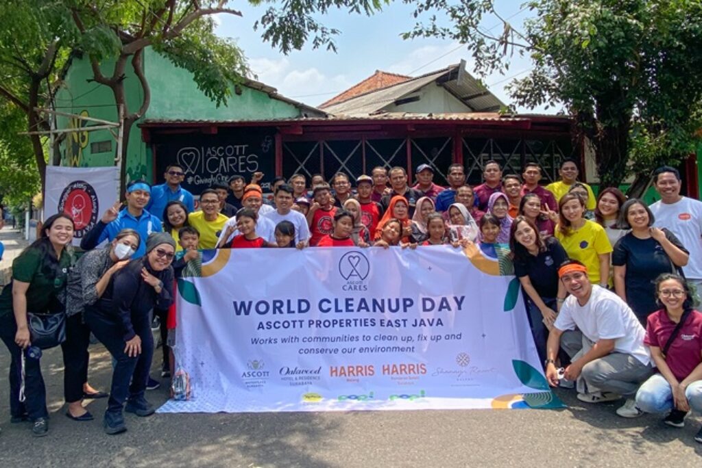 Ascott Indonesia Rayakan World Clean Up Day dengan Bakti Sosial di Sanggar Alang-Alang Surabaya