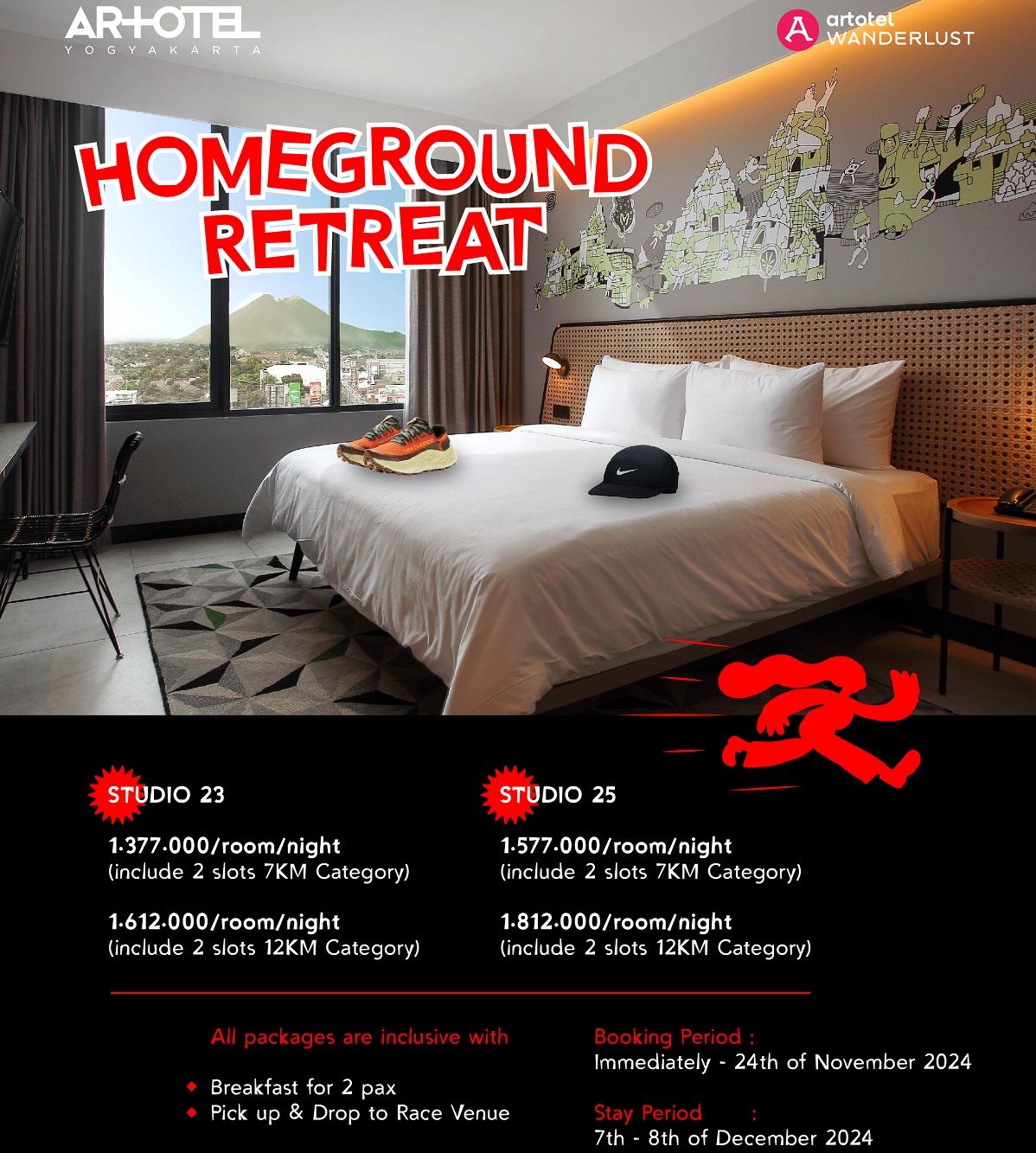 Artotel Yogyakarta Hadirkan Berbagai Promo Untuk Homeground: Intimate Fun Trail Run