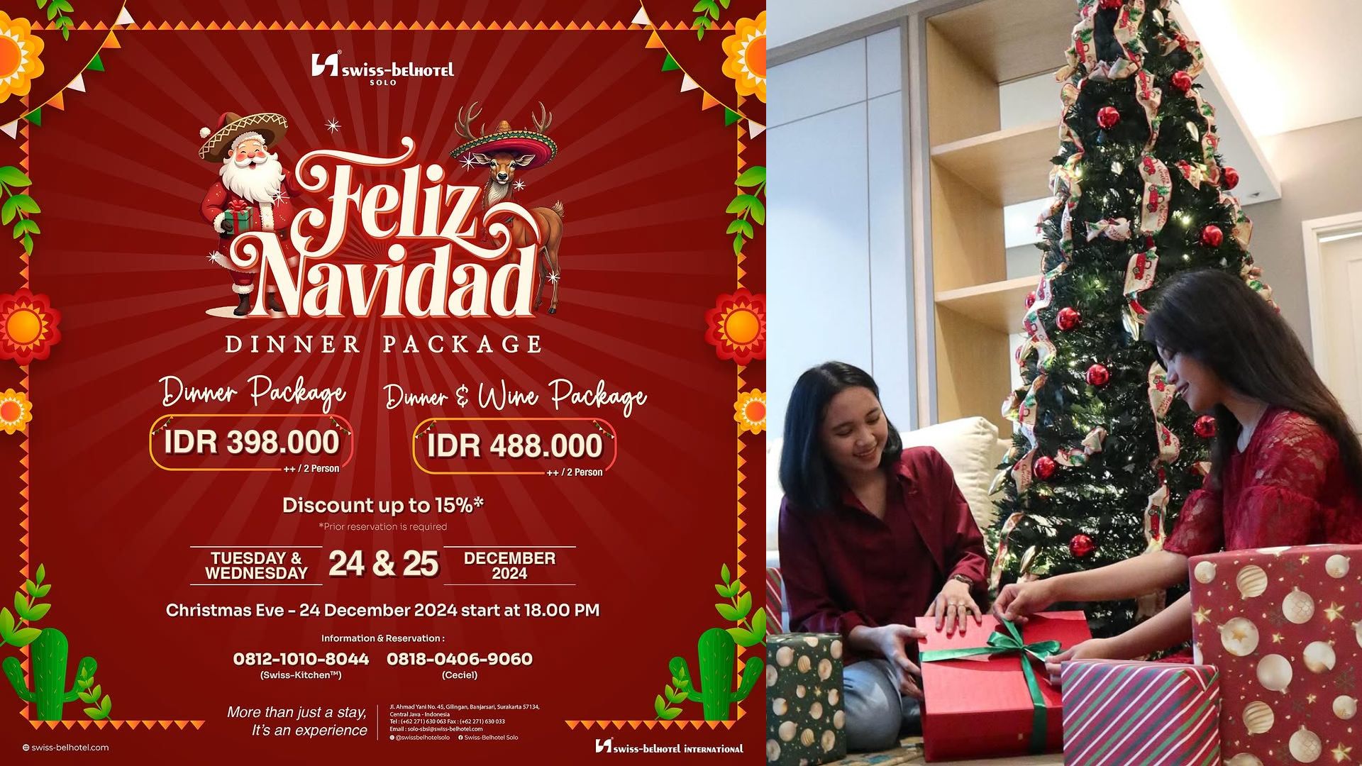 Rayakan Natal di Solo: Promo Dinner Spesial Mulai Rp188 Ribu!