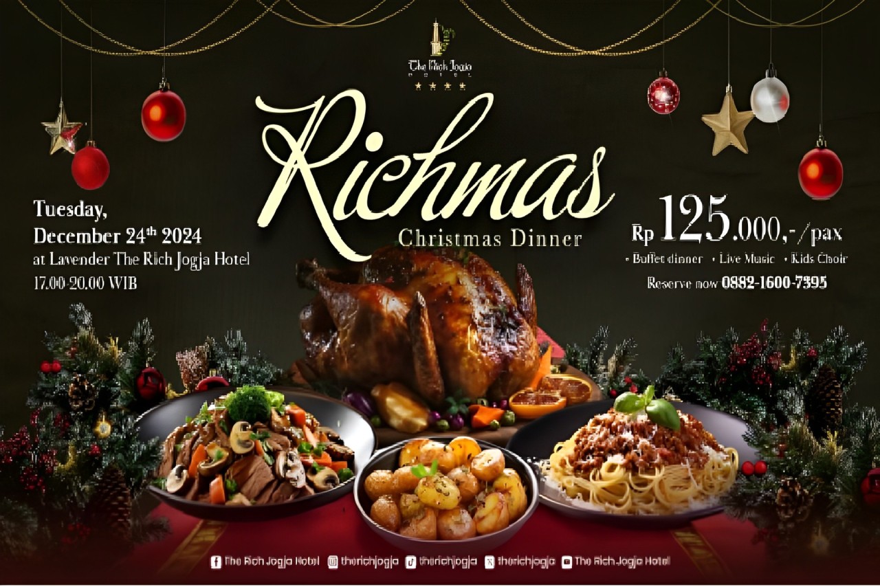 Nikmati Keajaiban Natal di The Rich Jogja Hotel dengan Richmas: Christmas Dinner