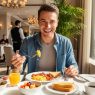 Tamu Hotel Menikmati Sarapan