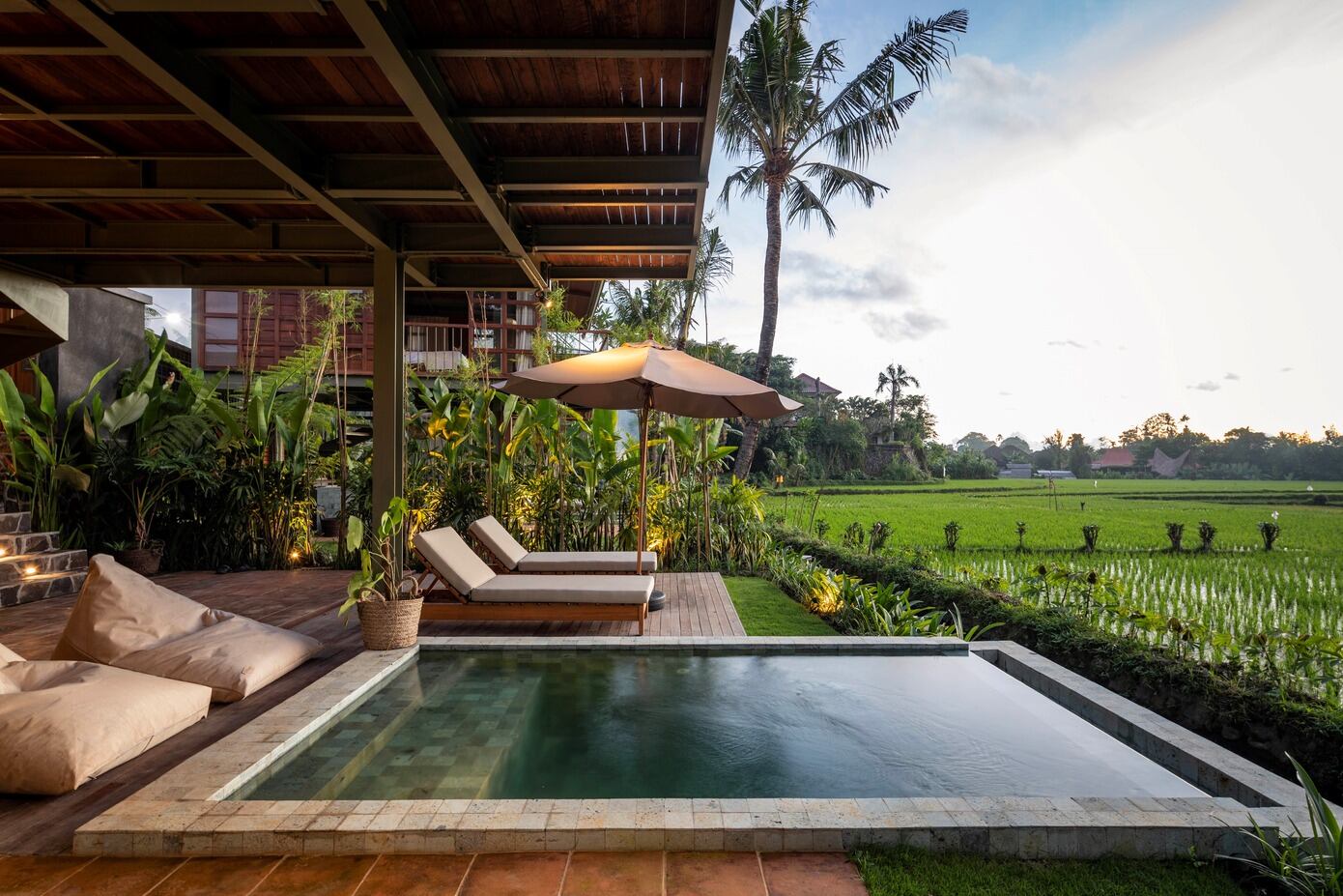 Suasana gruun canggu saat pagi hari