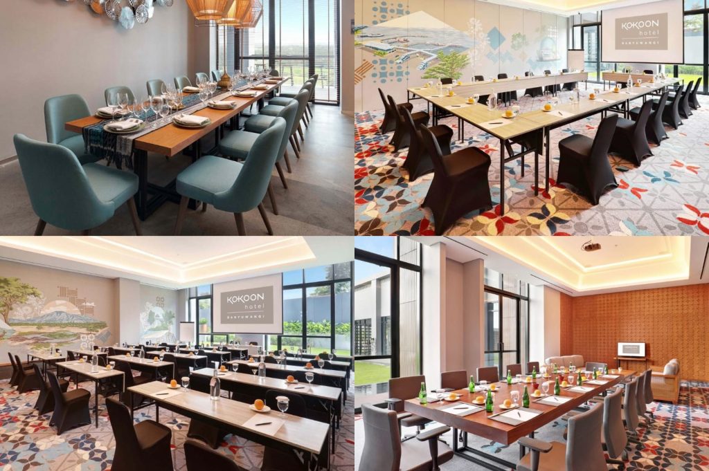 Various functional and modern meeting room options at Kokoon Hotel Banyuwangi.
