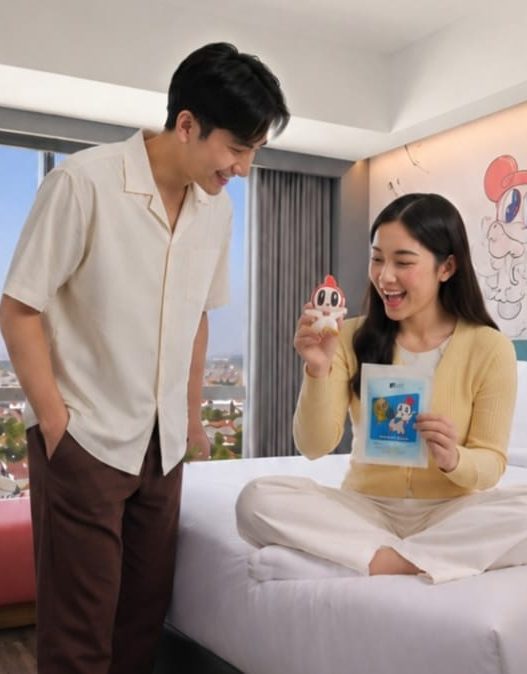 Promo One-derful Stay dalam perayaan ulang tahun Aloft Surabaya di kamar hotel lifestyle.