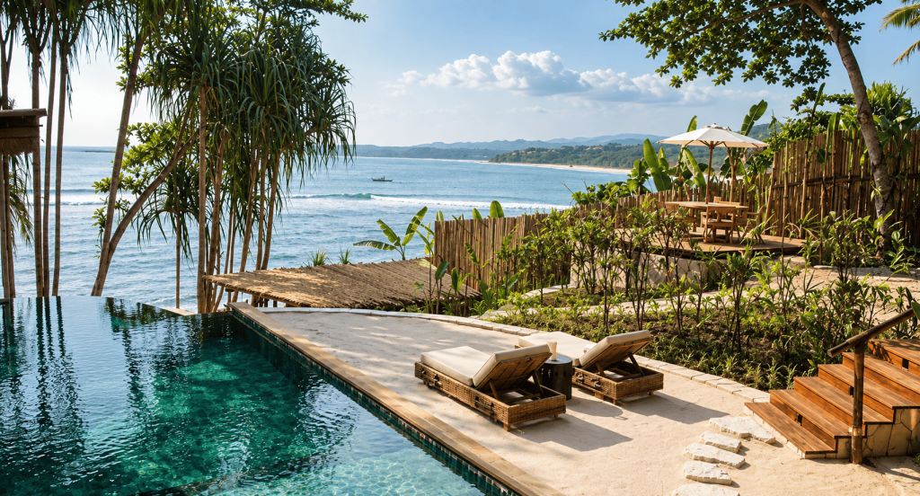 NIHI Sumba dengan kolam renang dan pemandangan pantai