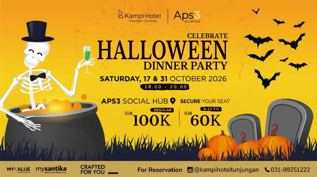 Press Realase "Kampi Hotel Tunjungan Surabaya – Halloween Dinner Party"