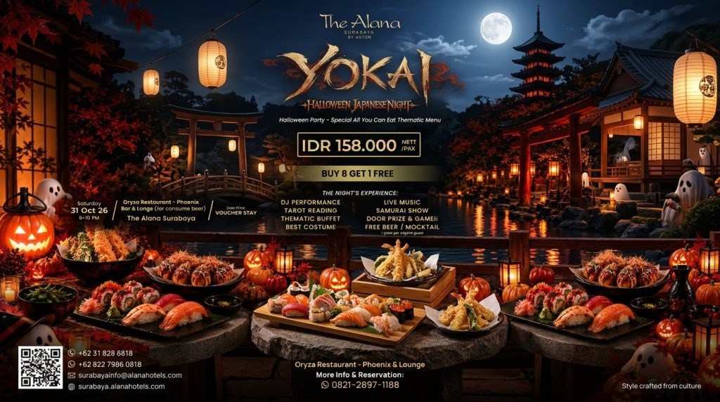 Press Realase "The Alana Surabaya – YOKAI: Halloween Japanese Night"