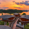 Mandai Rainforest Resort by Banyan Tree, Singapura, menampilkan akomodasi bergaya treehouse yang dikelilingi hutan hijau dengan suasana alami dan menenangkan.